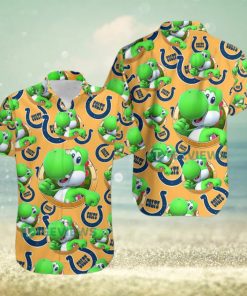 Yoshi Mario Indianapolis Colts Orange Mens Funny Hawaiian Shirts