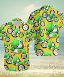 Yoshi Mario Inter Milan Team Aloha Print Shirt