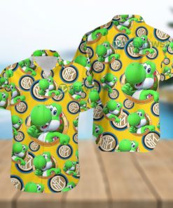 Yoshi Mario Inter Milan Team Aloha Print Shirt