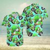 Yoshi Mario Baltimore Ravens Hawaiian Button Up Shirt Mens