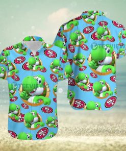 Yoshi Mario San Francisco 49Ers Blue Famous Hawaiian Shirts