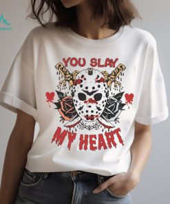 You Slay My Heart Jason Voorhees Horror Anti Valentine’s Day T Shirt, hoodie, sweater, long sleeve and tank top You Slay My Heart Jason Voorhees Horror Anti Valentine’s Day T Shirt