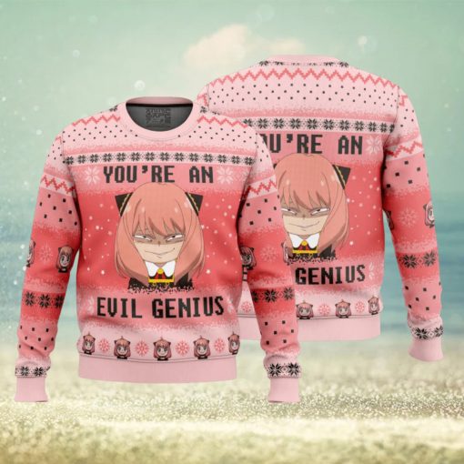 You’re An Evil Genius Spy X Family Ugly Christmas Sweater