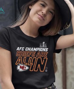 Youth 2024 AFC Conference Champions Kansas City Chiefs Locker Room T Shirt