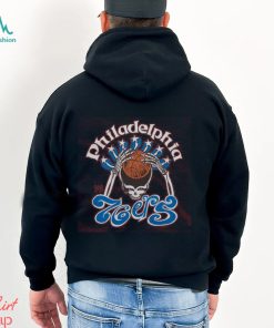 Youth NBA x Grateful Dead x 76ers Skull Shirt