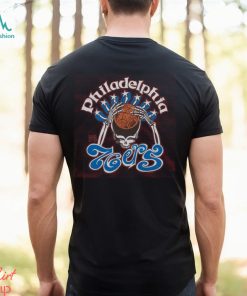 Youth NBA x Grateful Dead x 76ers Skull Shirt
