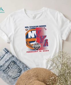 Youth New York Islanders vs. New York Rangers Heather Gray 2024 NHL Stadium Series Matchup T Shirt