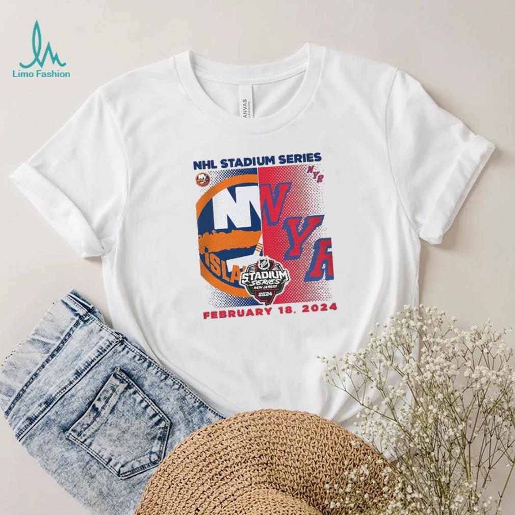 Youth New York Islanders vs. New York Rangers Heather Gray 2024 NHL Stadium Series Matchup T Shirt Youth New York Islanders vs. New York Rangers Heather Gray 2024 NHL Stadium Series Matchup T Shirt