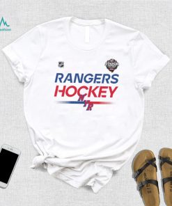 Youth New York Rangers White 2024 NHL Stadium Series Locker Room T Shirt