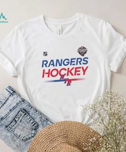 Youth New York Rangers White 2024 NHL Stadium Series Locker Room T Shirt