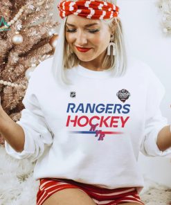 Youth New York Rangers White 2024 NHL Stadium Series Locker Room T Shirt