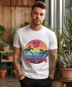 Youth Washington Nationals Tiny Turnip White 2023 Spring Training T Shirt