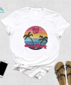 Youth Washington Nationals Tiny Turnip White 2023 Spring Training T Shirt
