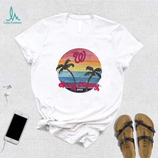 Youth Washington Nationals Tiny Turnip White 2023 Spring Training T Shirt