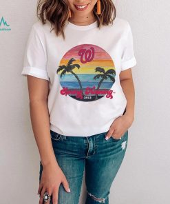 Youth Washington Nationals Tiny Turnip White 2023 Spring Training T Shirt