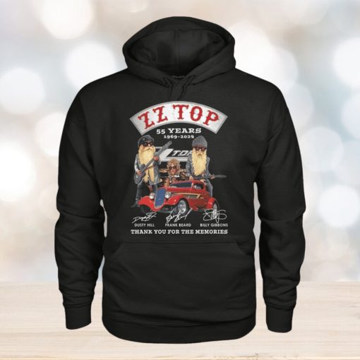 ZZ Top 55 Years 1969 2024 Memories T Shirt