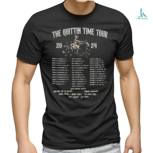 Zach Bryan Quittin Time Tour 2024 Levi Turner T Shirt
