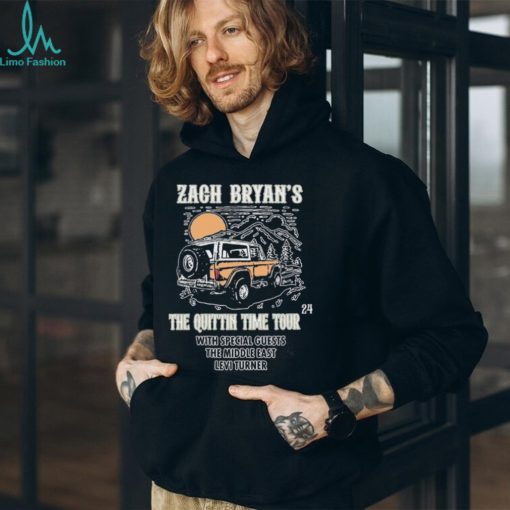 Zach Bryan The Quittin Time 2024 Tour Shirt Hoodie Country Music Singer T Shirt