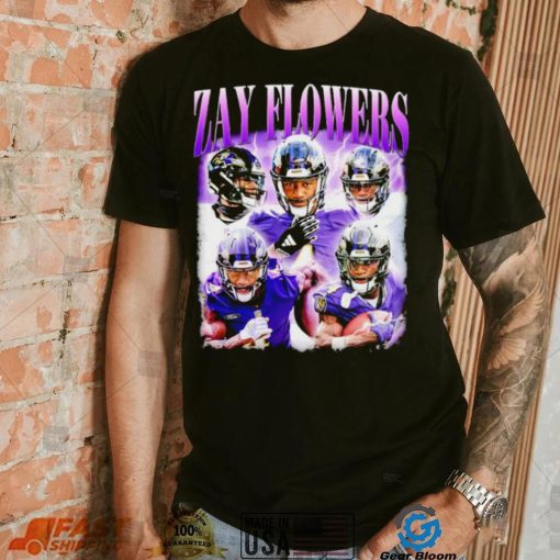 Zay Flowers Baltimore Ravens graphic 2024 shirt