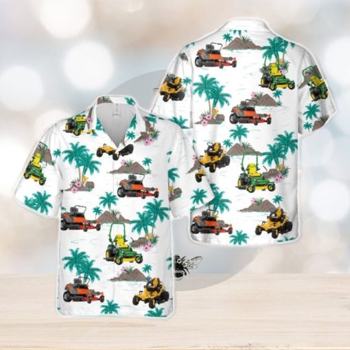 Zero Turn Lawn Mower Hawaiian Shirt