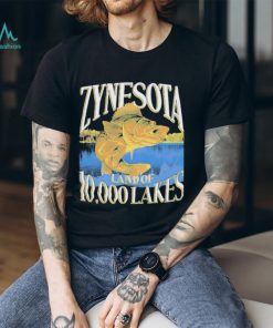 Zynesota Land Of 10000 Lakes Fish T shirts