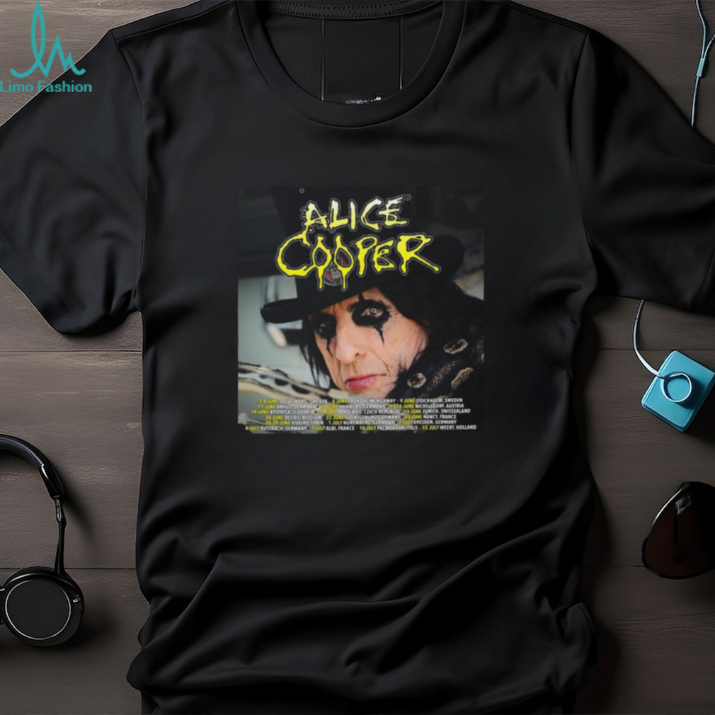 alice Cooper 2024 Tour Poster Shirt alice Cooper 2024 Tour Poster Shirt