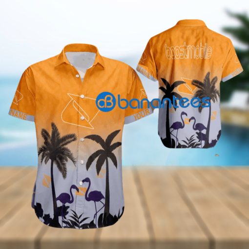 boost mobile Brands Hawaiian Shirt Flamingo Beach Custom Name Gift Men Women Holidays