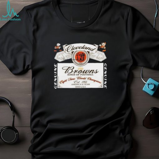 cleveland Browns King Of Football Eight Time World Champions Est. 1946 America’s Team Ohio USA T Shirt