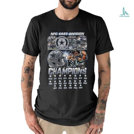dallas cowboys nfc east division 2023 champions team city shirt