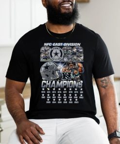 dallas cowboys nfc east division 2023 champions team city shirt