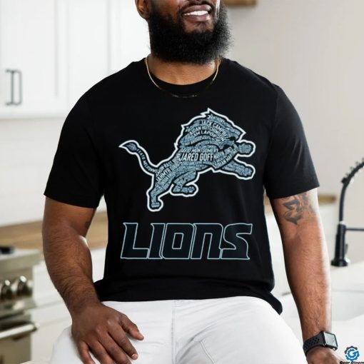 detroit lions logo name player logo shirt
