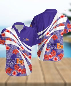 fedex Vacation Wear Hawaiian Shirt Brands Logo Summer Aloha Men And Women