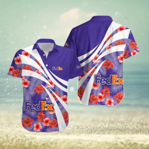 fedex Vacation Wear Hawaiian Shirt Brands Logo Summer Aloha Men And Women