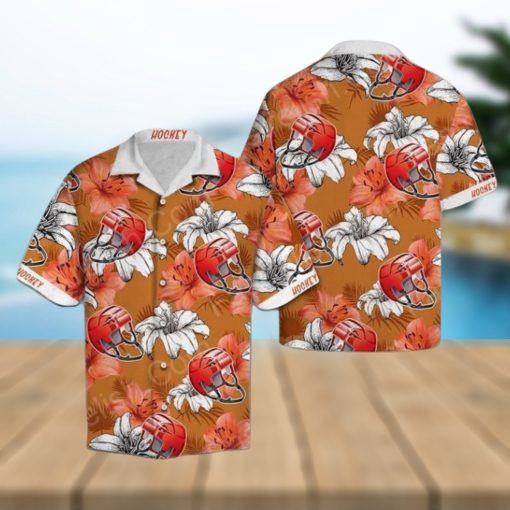 hockey lover hawaiian shirt