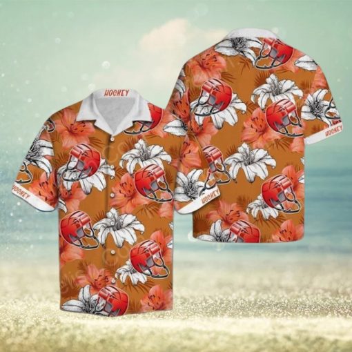 hockey lover hawaiian shirt