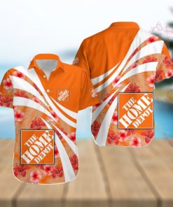 home depot Luau Hawaiian Shirt Brands Logo Summer Aloha Men And Women