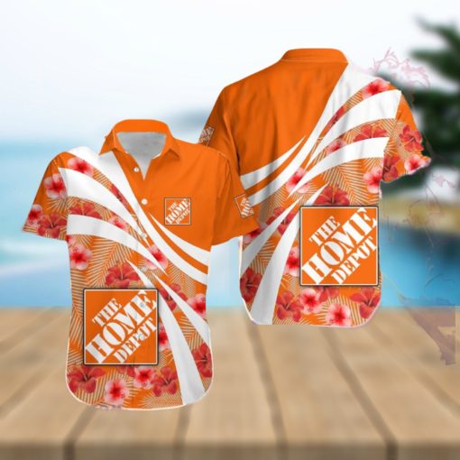 home depot Luau Hawaiian Shirt Brands Logo Summer Aloha Men And Women