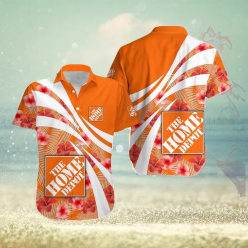 home depot Luau Hawaiian Shirt Brands Logo Summer Aloha Men And Women