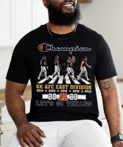 houston texans abbey road team champion 6x afc east division 2023 let’s go texans shirt