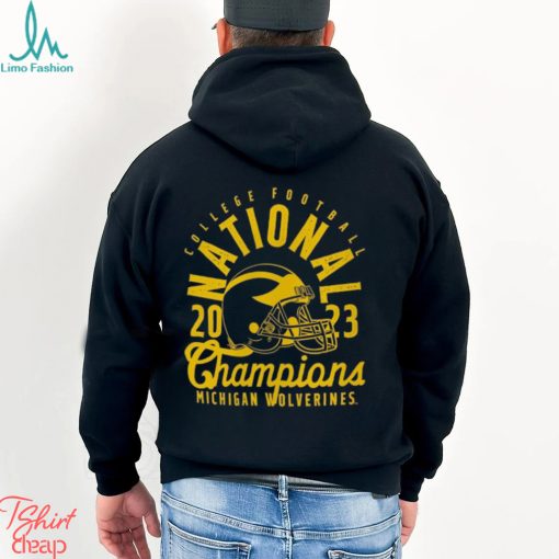 ichigan Wolverines College Football Playoff 2023 National Champions Comfort Colors Mascot Overlay Long Sleeve T Shirt