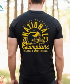 ichigan Wolverines College Football Playoff 2023 National Champions Comfort Colors Mascot Overlay Long Sleeve T Shirt