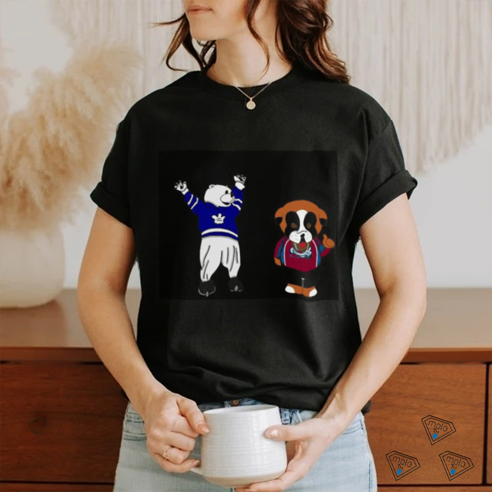 nny Colorado Avalanche VS Toronto Maple Leafs NHL 2024 mascot cartoon hockey shirt nny Colorado Avalanche VS Toronto Maple Leafs NHL 2024 mascot cartoon hockey shirt