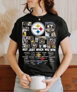 pittsburgh steelers forever not just when we win team player name signature shirt