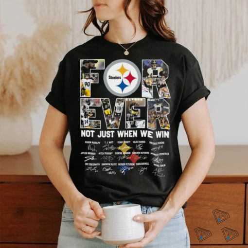 pittsburgh steelers forever not just when we win team player name signature shirt