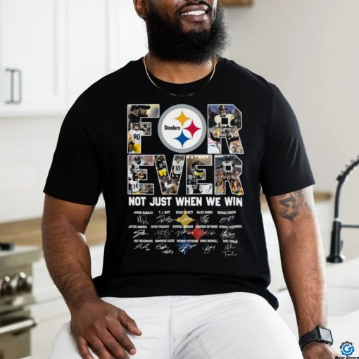 pittsburgh steelers forever not just when we win team player name signature shirt