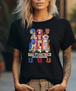 san francisco city of champions golden state warriors 49ers giants players signa t shirt