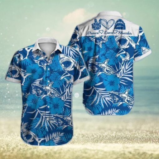 top shark hawaiian shirts