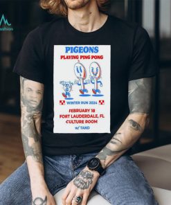 tour 2024 Pigeons Playing Ping Pong Culture Room in Ft Lauderdale, FL Poster Shirt