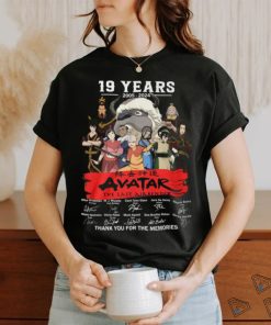 19 Years 2005 – 2024 Avatar The Last Airbender Thank You For The Memories T Shirt