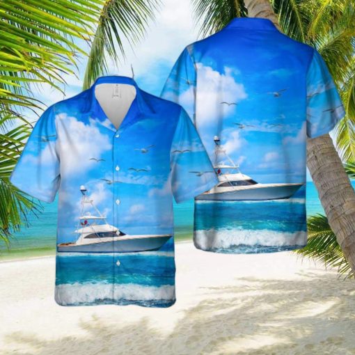 2016 Viking 70 Convertible Boat 3D Hawaiian Shirt